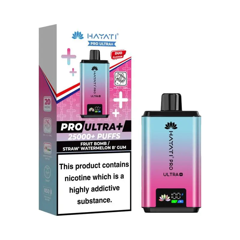 Hayati Pro Ultra + - Fruit Bomb / Strawberry Watermelon Bubble Gum