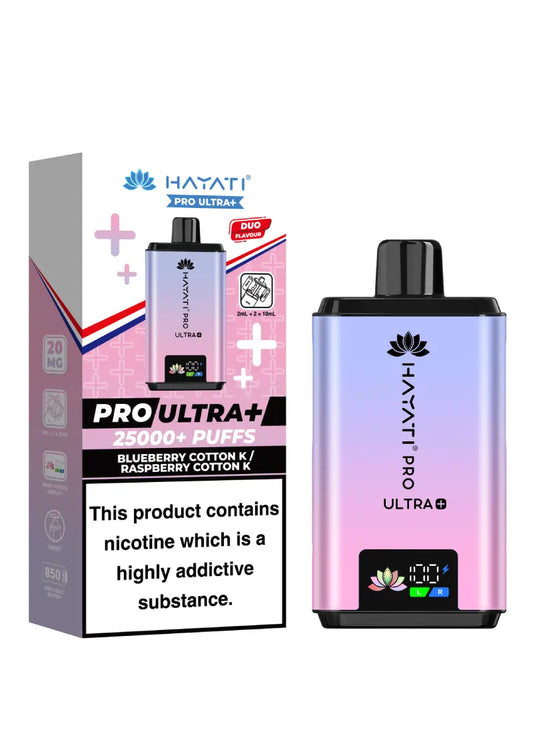 Hayati Pro Ultra + - Blueberry Cotton Candy / Raspberry Cotton Candy