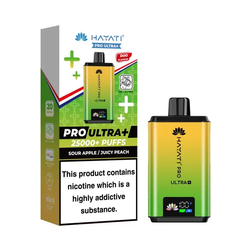 Hayati Pro Ultra + - Sour Apple / Juicy Peach