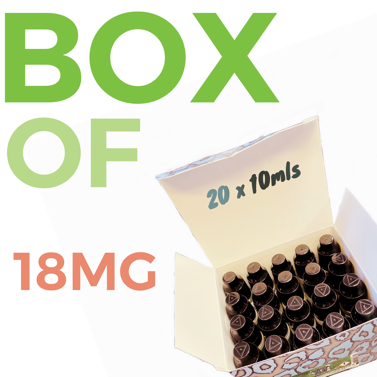 Box of 20 x 10ml Yo! in 18mg